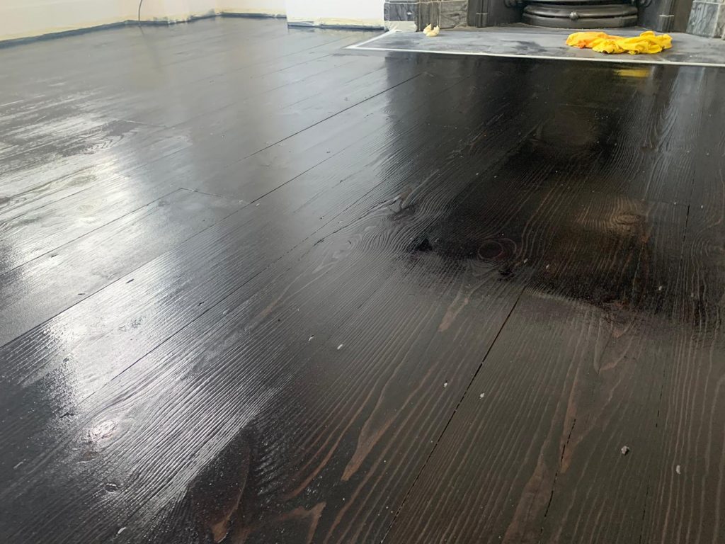 water popped wood floor